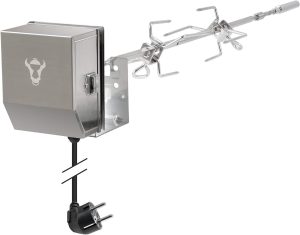 BBQ-Toro Asador Eléctrico Giratorio para Barbacoa
