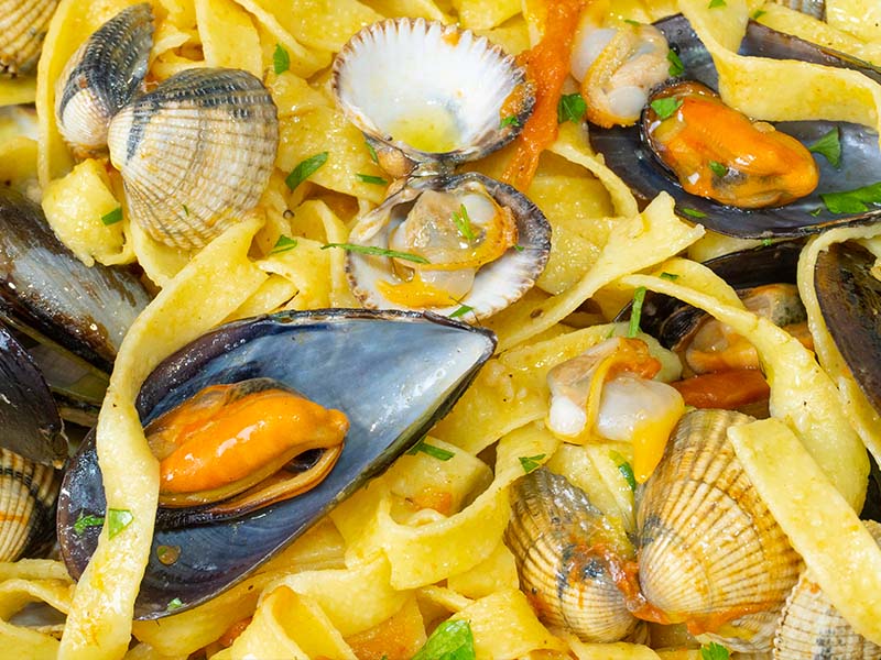 Receta pasta frutti di mare