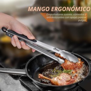 pinzas acero inoxidable grandes cocina