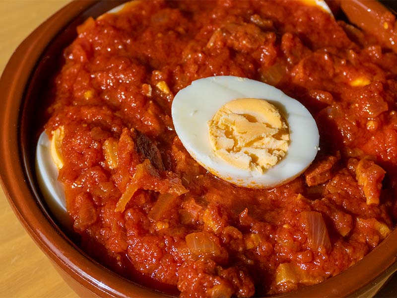 Receta con huevos cocidos