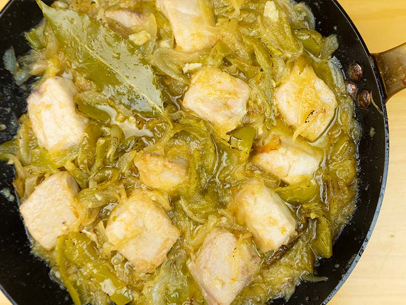 Receta bonito encebollado