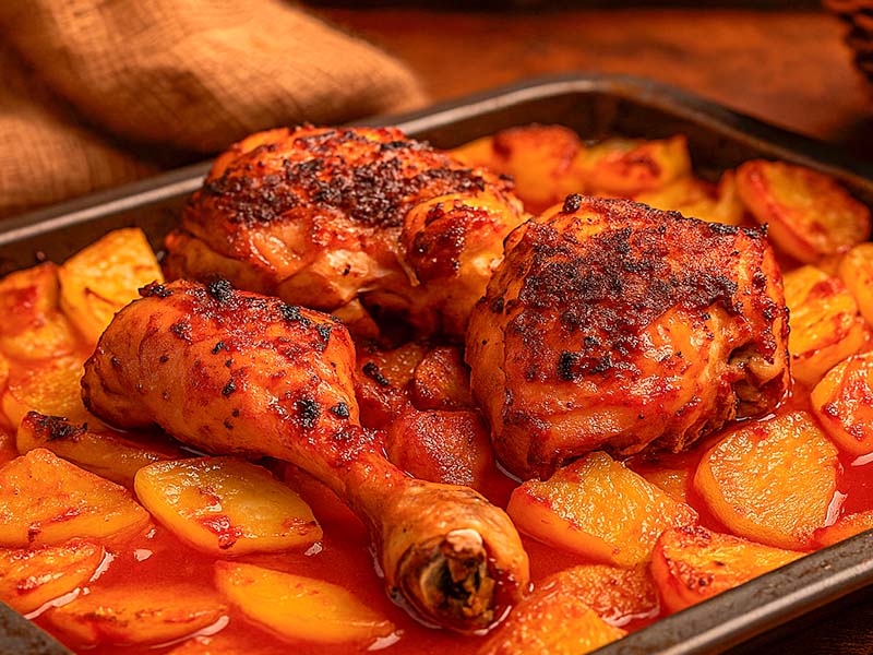 como hacer pollo asado con mojo
