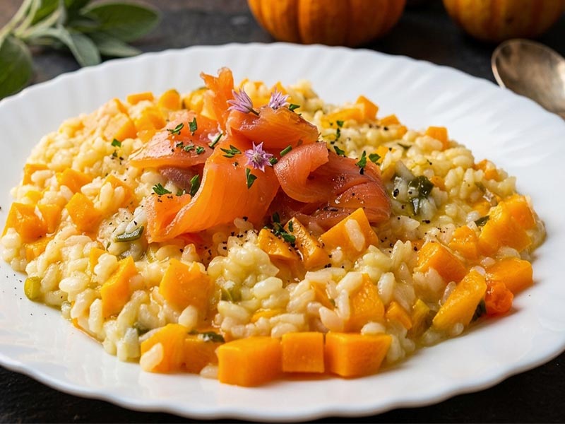 como hacer risotto de calabaza