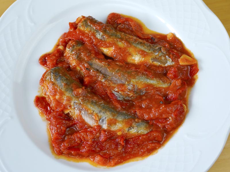 receta de sardinas rancias con tomate